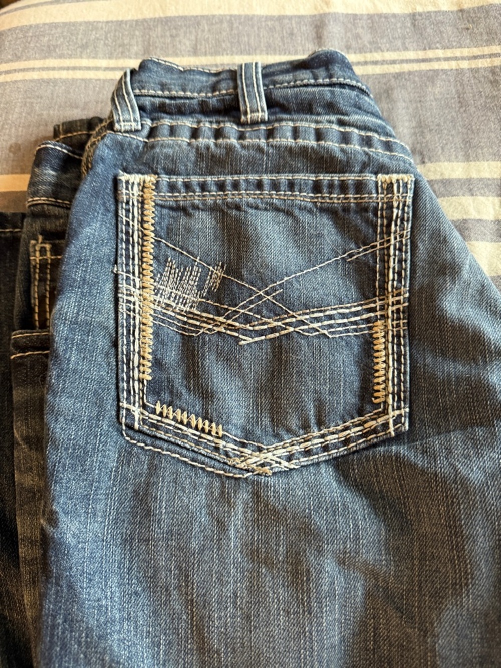 BNWT Ariat Glacier Blue Relaxed FR Boot Cut Jeans - Picture 5 of 7